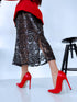 Flitter skirt "POWDER A01" - BLACK